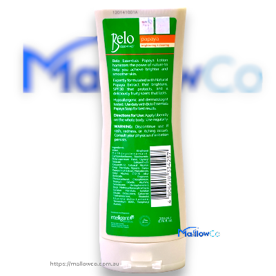 Belo Papaya Lotion 200ml SPF 30 Brightening + Protecting - Cosmetics & Health 200ml