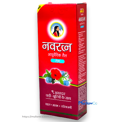 Navratna Ayurvedic Hair Oil - Cosmetics & Health 270ml by Navaratna - Image 1