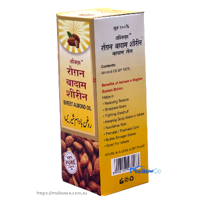 Ashwin's Roghan Badam Shirin Sweet Almond Oil - Cosmetics & Health 100ml - Image 2