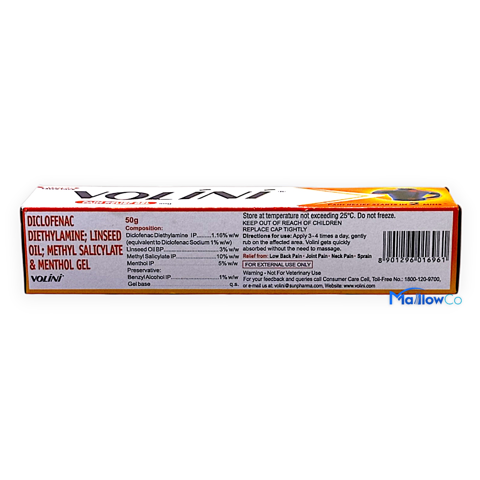 Volini Pain Relief Gel - Cosmetics & Health 50gm
