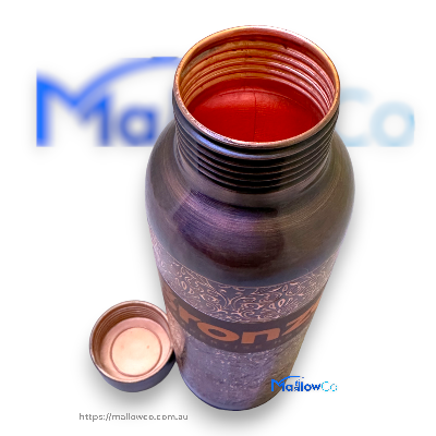 Bronzerr Copper Water Bottle Type 13 Dark Brown