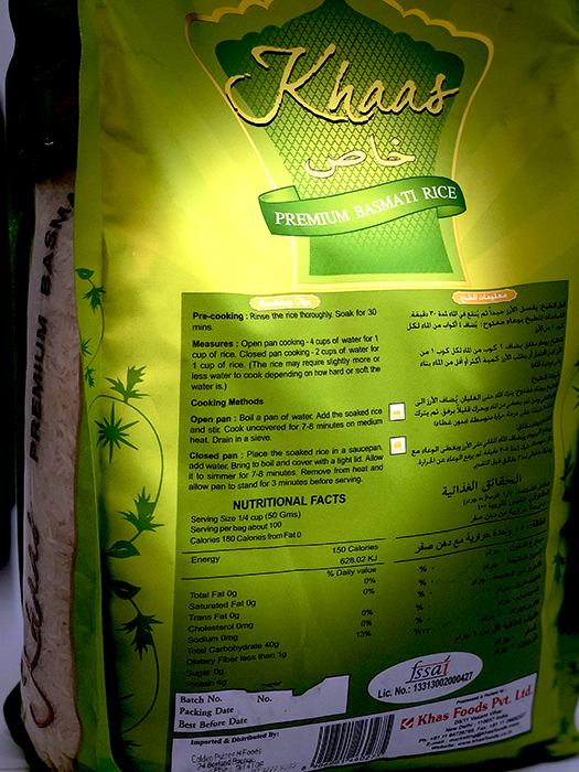 Basmati Rice Khaas Premium - Rice & Flour 5kg - Image 2