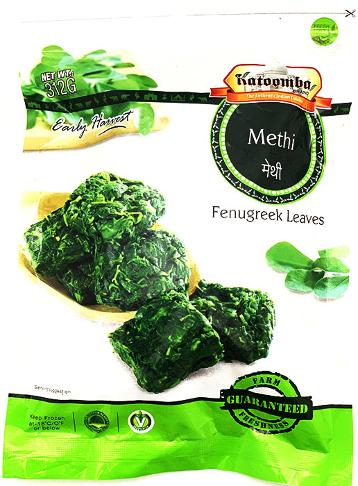 Frozen Methi ( Fenugreek leaves ) - Frozen & Fridge Foods 312gm - Image 1