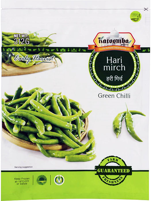 Frozen Green Chilli - Frozen & Fridge Foods 300gm - Image 1