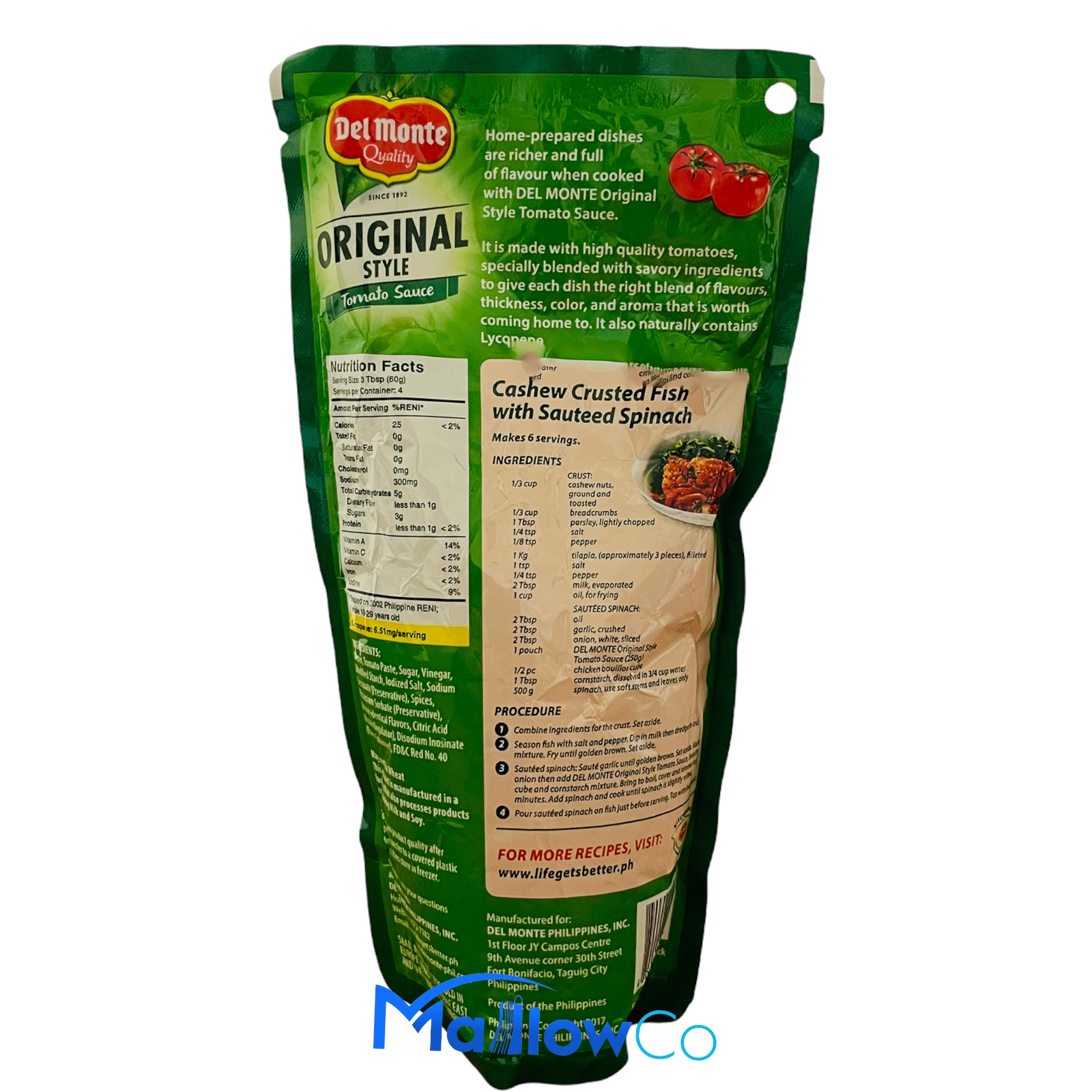 Delmonte Original Style Tomato Sauce - Spices & Premix 150gm - Image 2