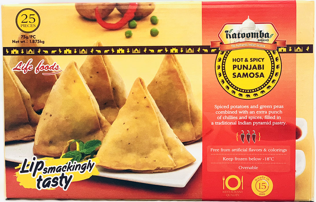 Katoomba Hot & Spicy Panjabi samosa 25pcs - Frozen & Fridge Foods 1pcs - Image 1