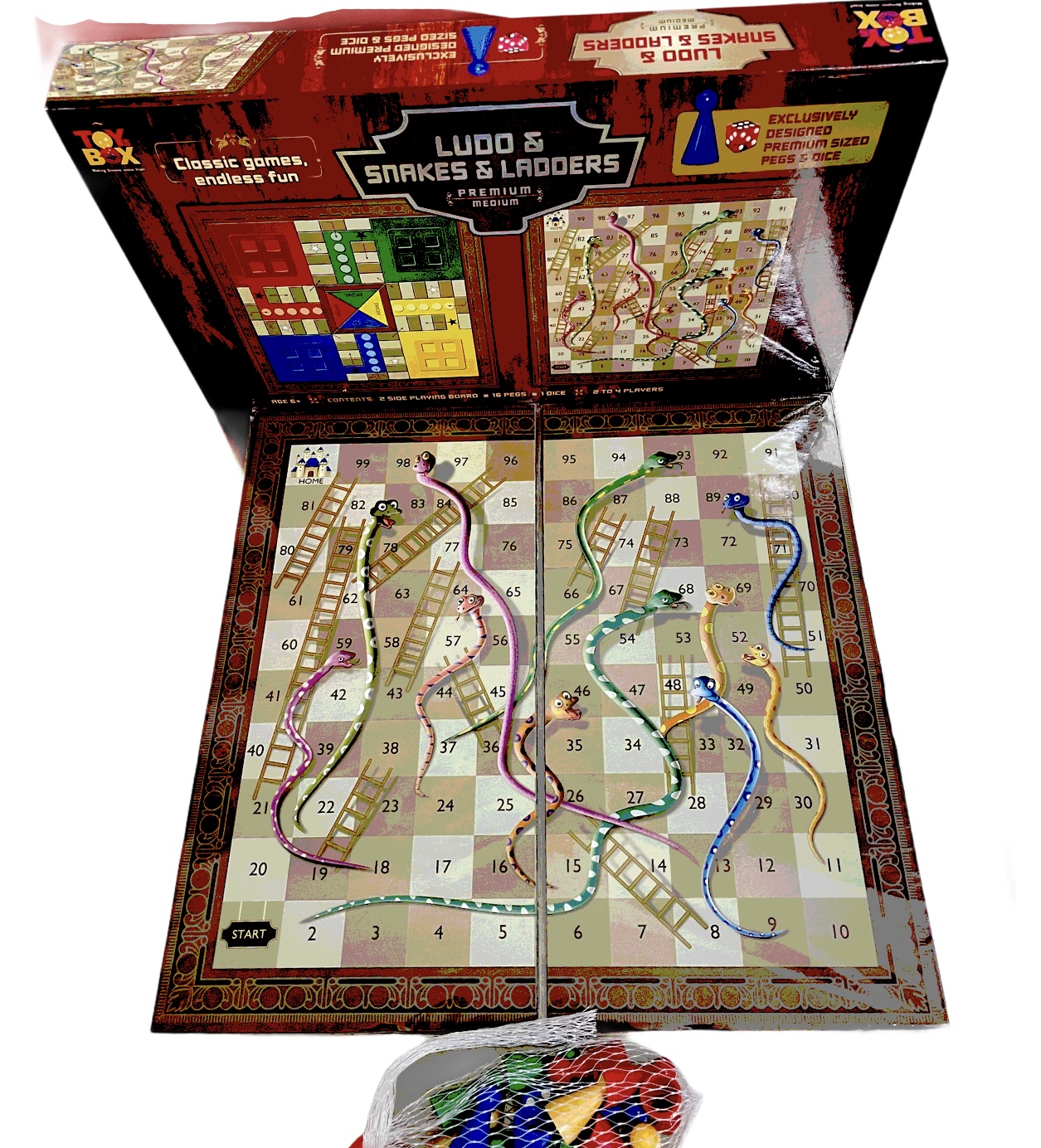 Ludo Game Kit - Entertainments & Fun 1pcs