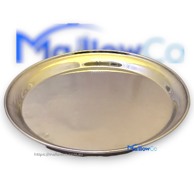 Round Plain Plate Stainless Steel - Kitchen & Utensils 1small - Image 2