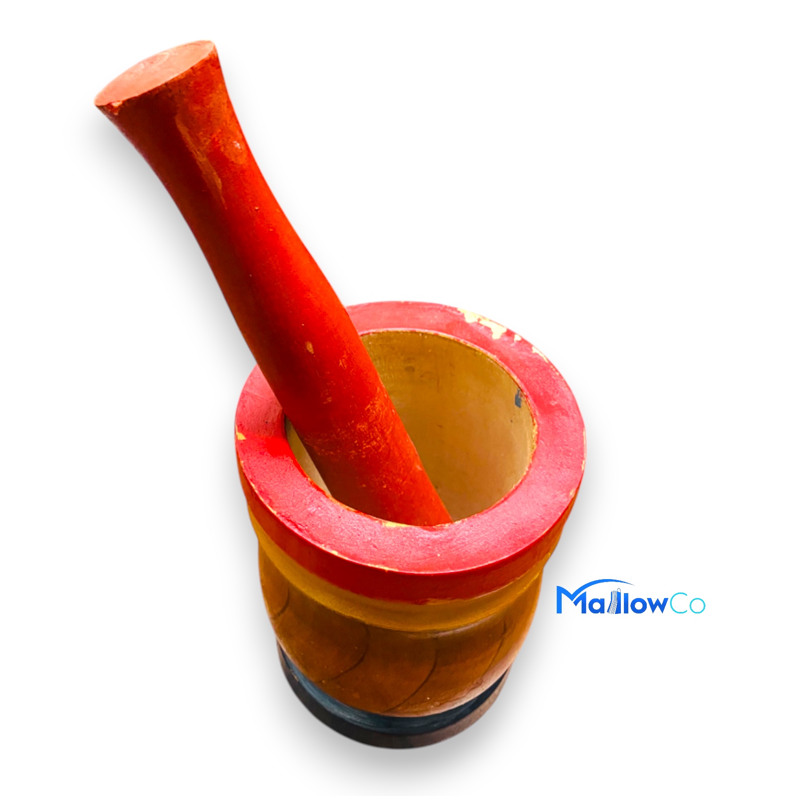 Wooden Okhal Large 7 inch - Kitchen & Utensils 1pcs