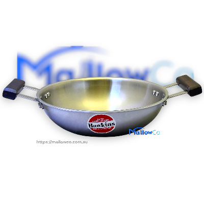 Hawkins Deep Fry Pan Kadai 2.5L Stainless Steel Gas Induction 3mm Thick 26cm Diameter - Kitchen & Utensils 1pcs - Image 2