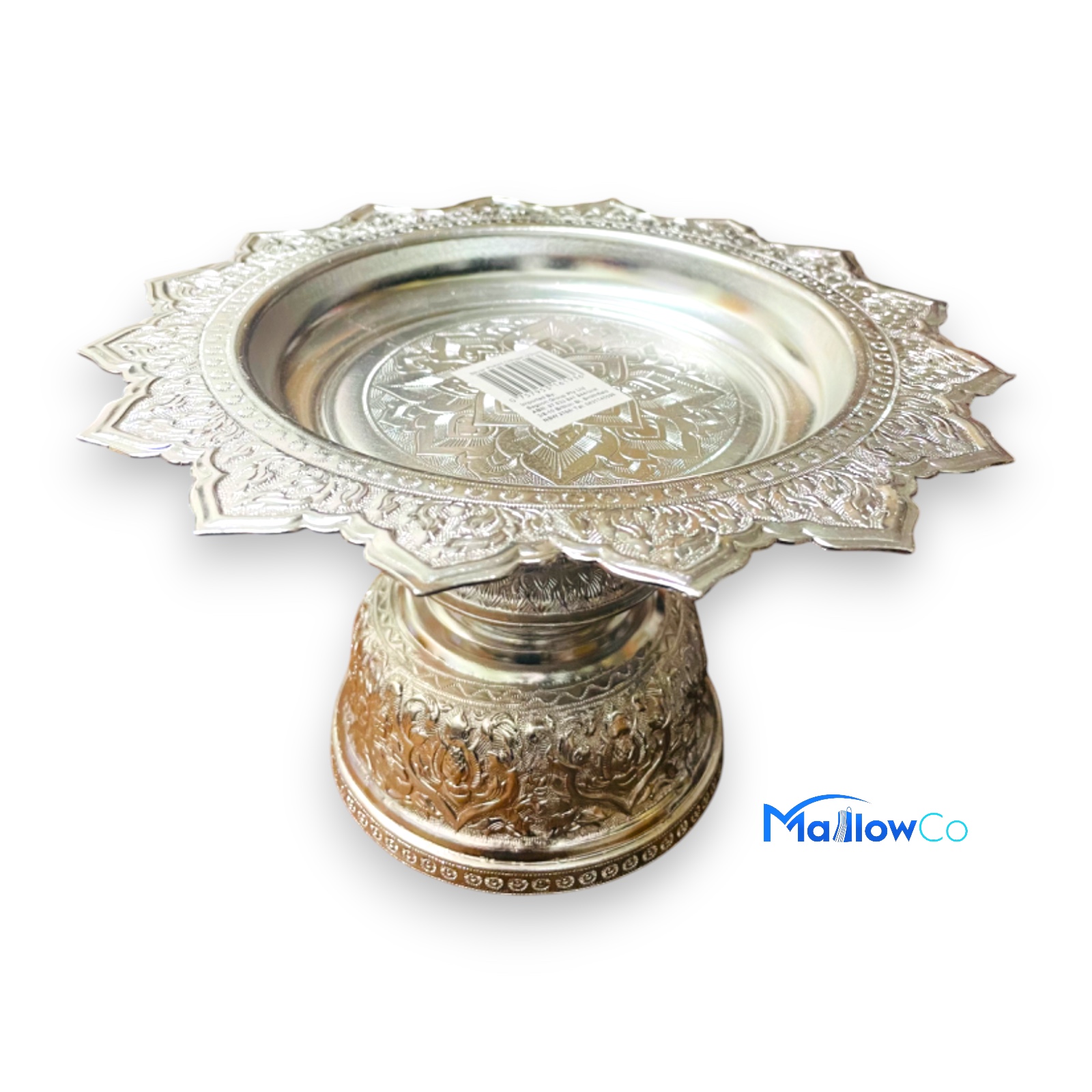 SIlver Plated Tika Dani  Medium and Large - Festive & Occasions 28cm