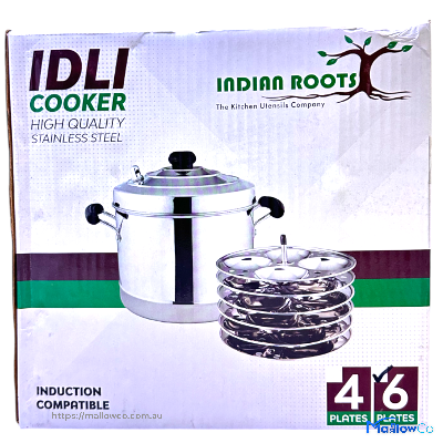 Idli Cooker - Idly Maker Pot with 6 Plates High Quality Steel - Kitchen & Utensils 1pcs - Image 3