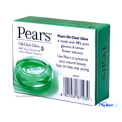 Pears Oil Clear Glow Bathing Soap 100gm - Cosmetics & Health 100gm by Pears