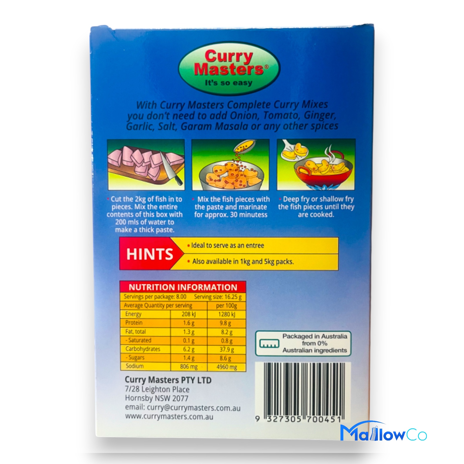 Curry Masters Fish Fry Masala - Spices & Premix 1pcs by Curry Master