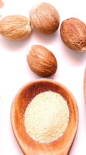 Nutmeg Ground 500gm - Spices & Premix 50gm
