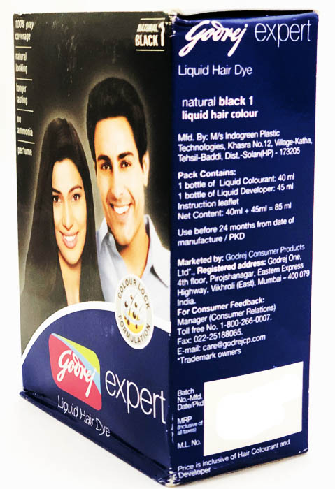 Godrej Hair Color Black - Cosmetics & Health 85ml - Image 2
