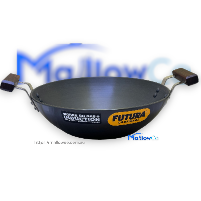 Hawkins Futura Black Deep Fry Pan Gas Induction 3.75L 30cm Diameter Steel Lid - Kitchen & Utensils 1pcs
