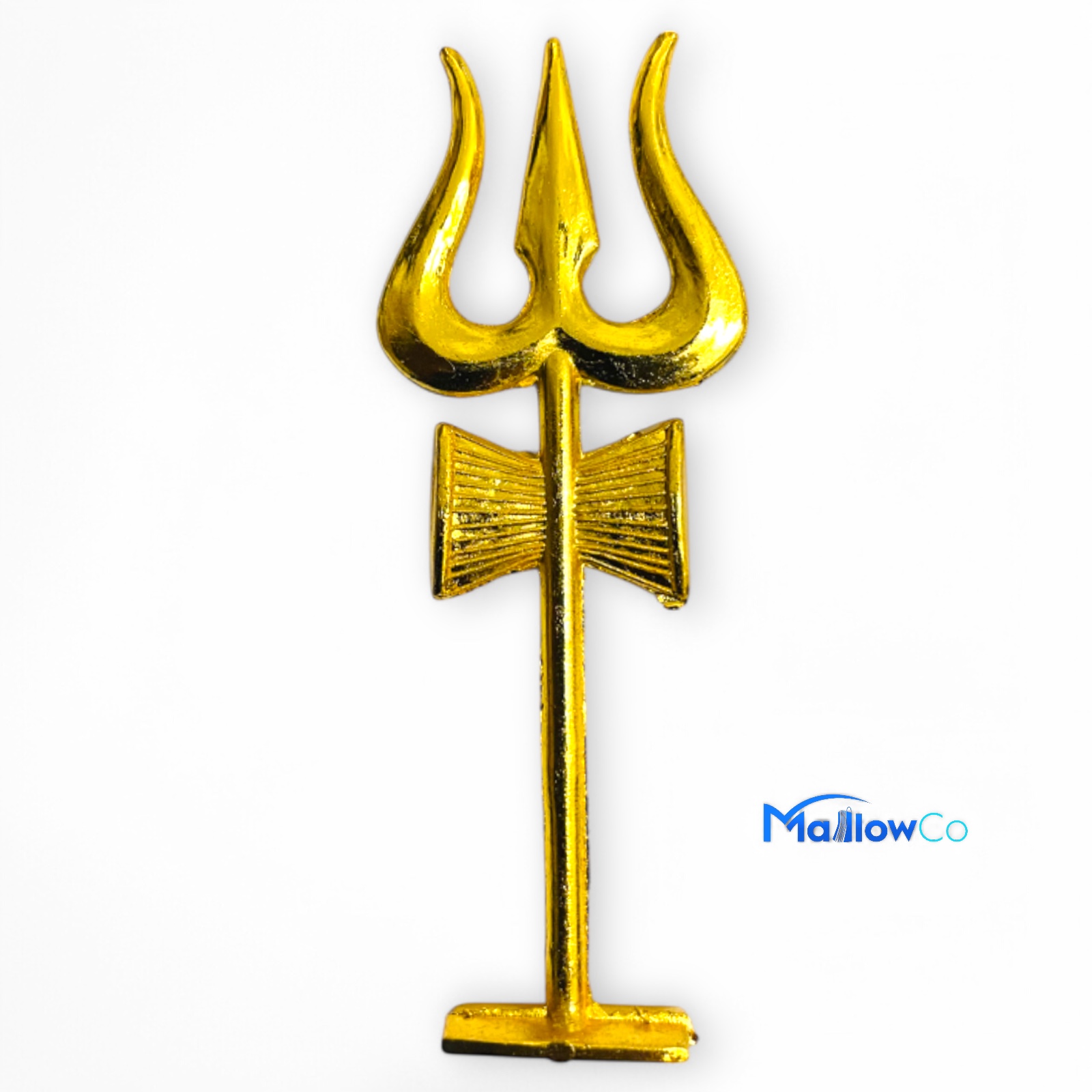 Dhurghatana Nasak Traditional Brass Trishul 11cm - Festive & Occasions 1pcs