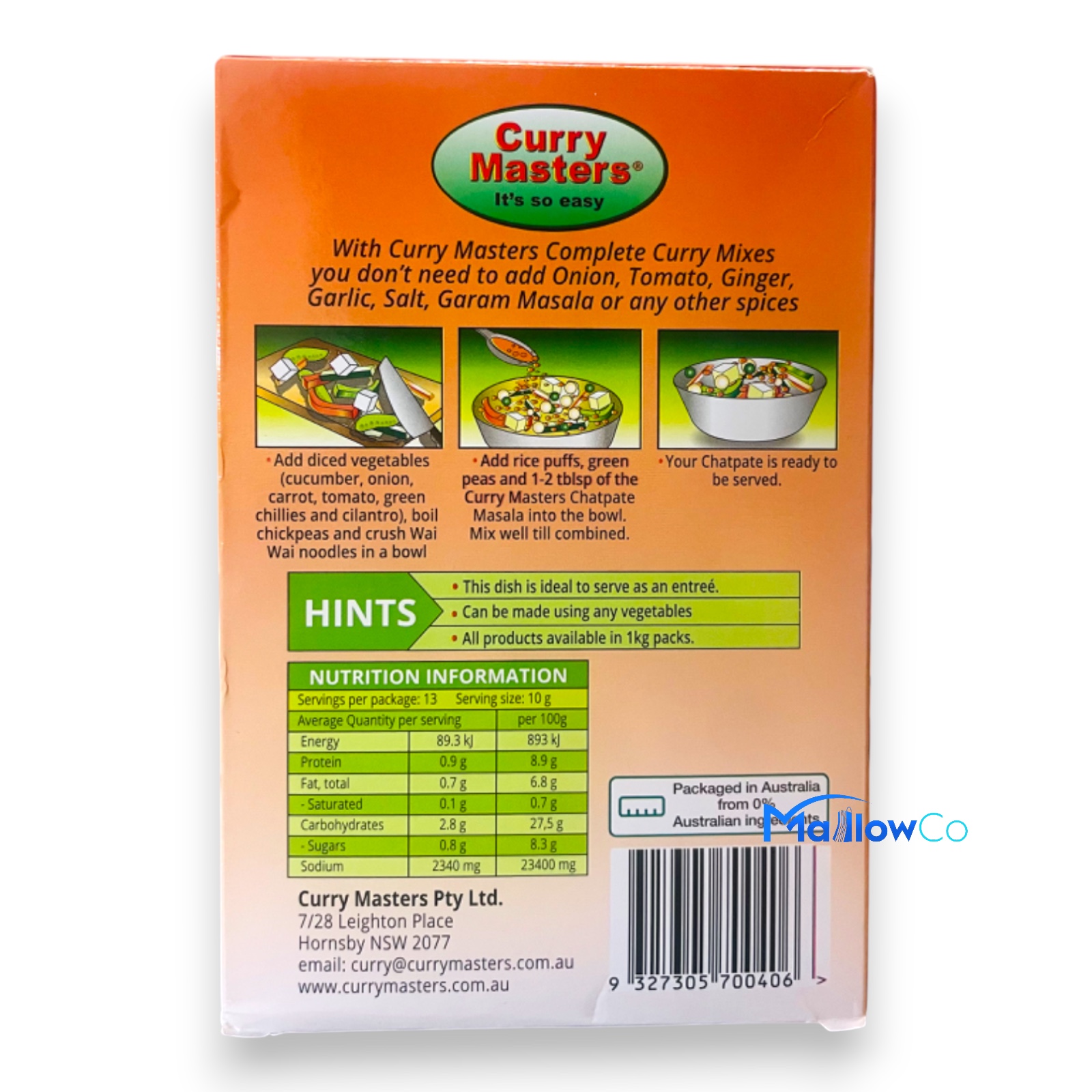 Curry Master Chatpate Masala - Spices & Premix 1pcs by Curry Master
