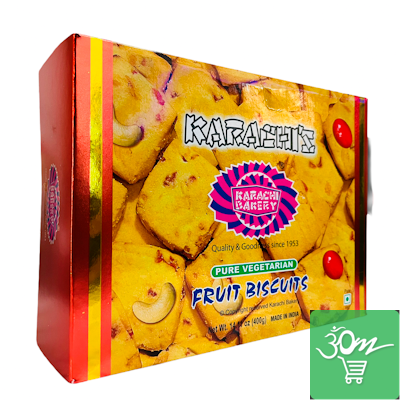 Karachi's Fruit Biscuits - Snacks & Biscuit 400gm - Image 3