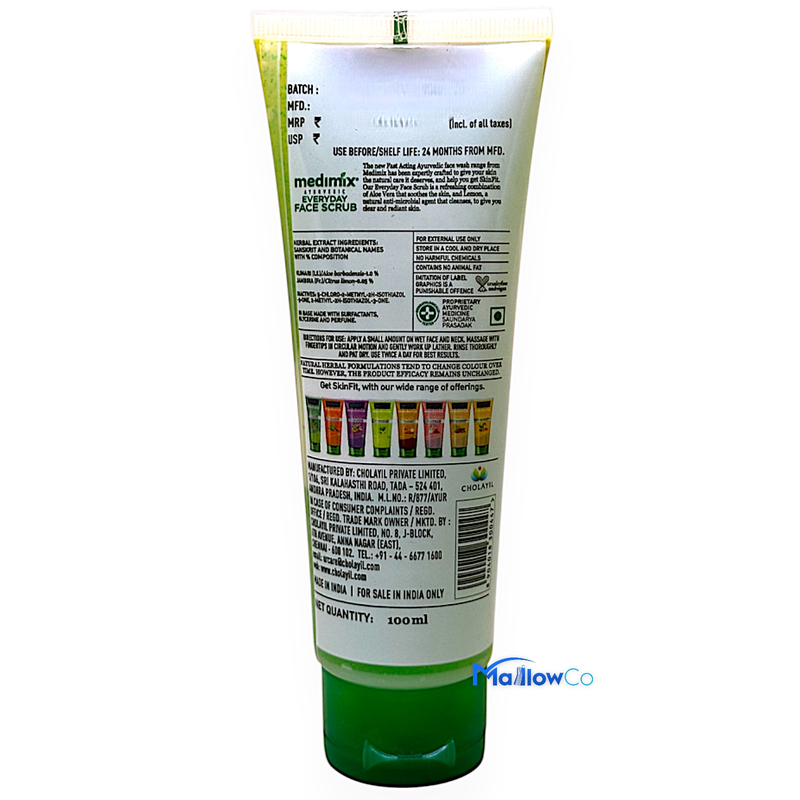 Medimix Ayurvedic Everyday Face Scrub - Cosmetics & Health 100ml