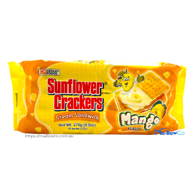 Croley Food Sunflower Crackers (Mango flavor) - Snacks & Biscuit 270gm - Image 1