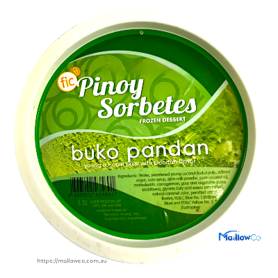 Pinoy Sorbetes (buko pandan) - Frozen & Fridge Foods 1700gm - Image 1