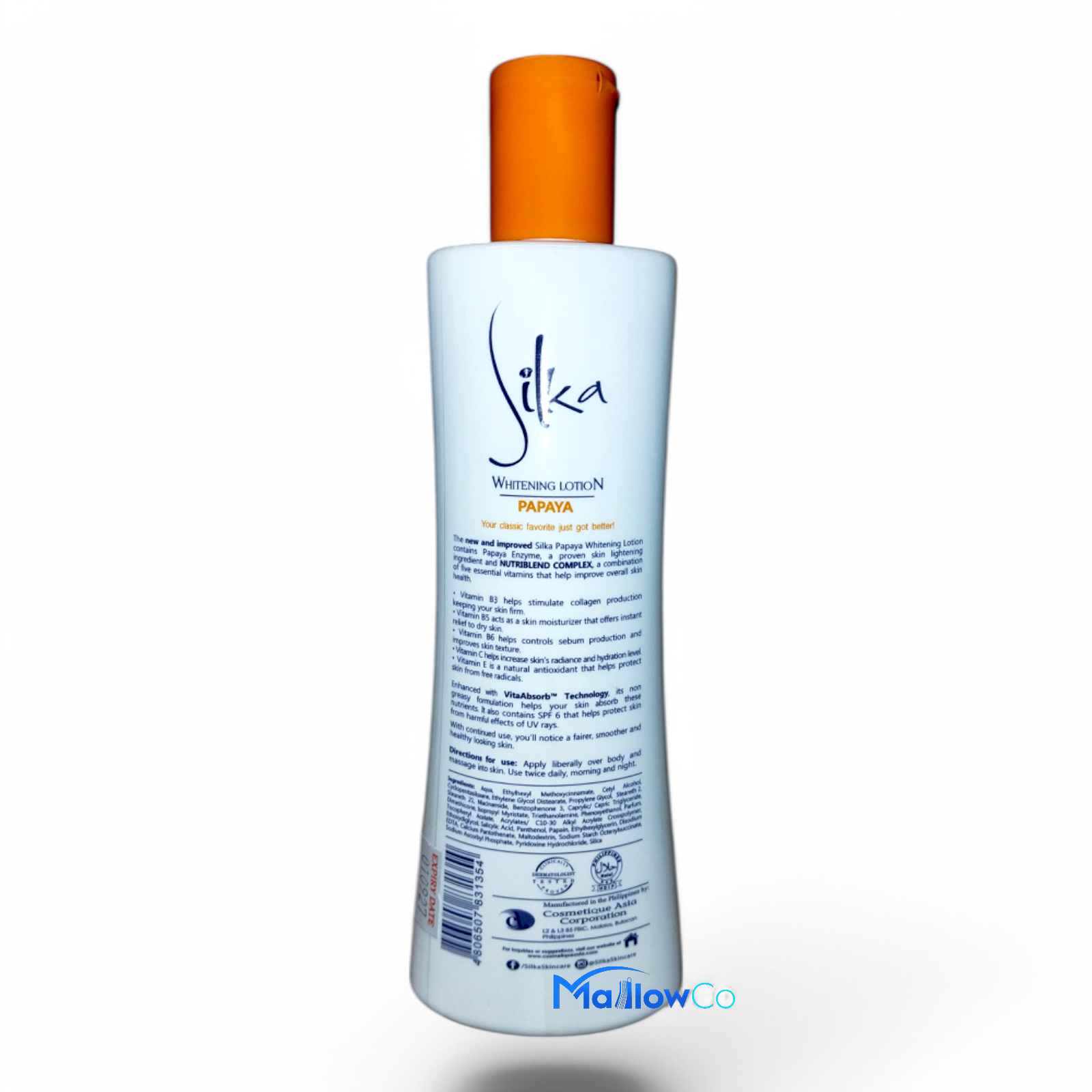 Silka Whitening Lotion Papaya 300ml - Cosmetics & Health 1pcs - Image 2