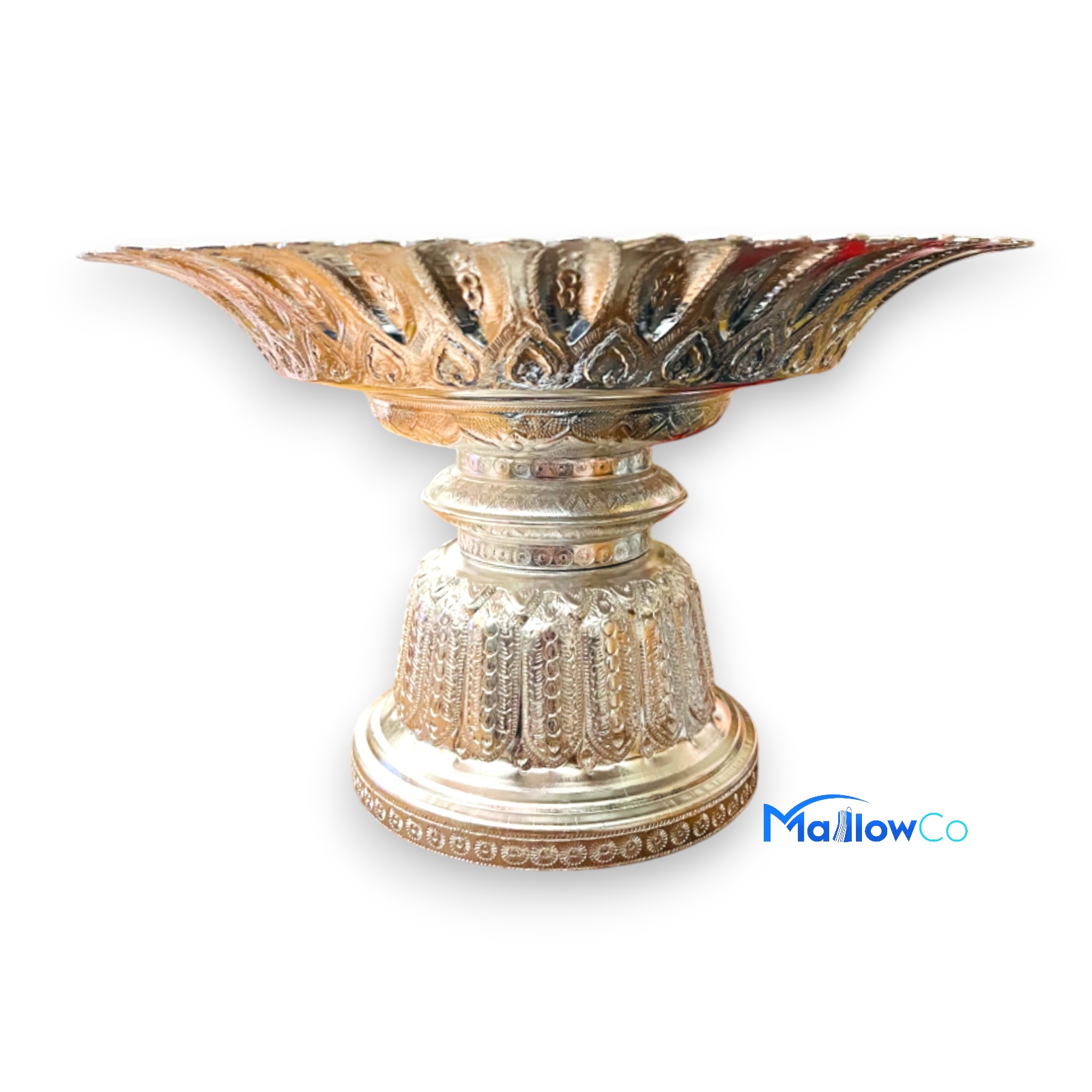 SIlver Plated Tika Dani  Medium and Large - Festive & Occasions 28cm