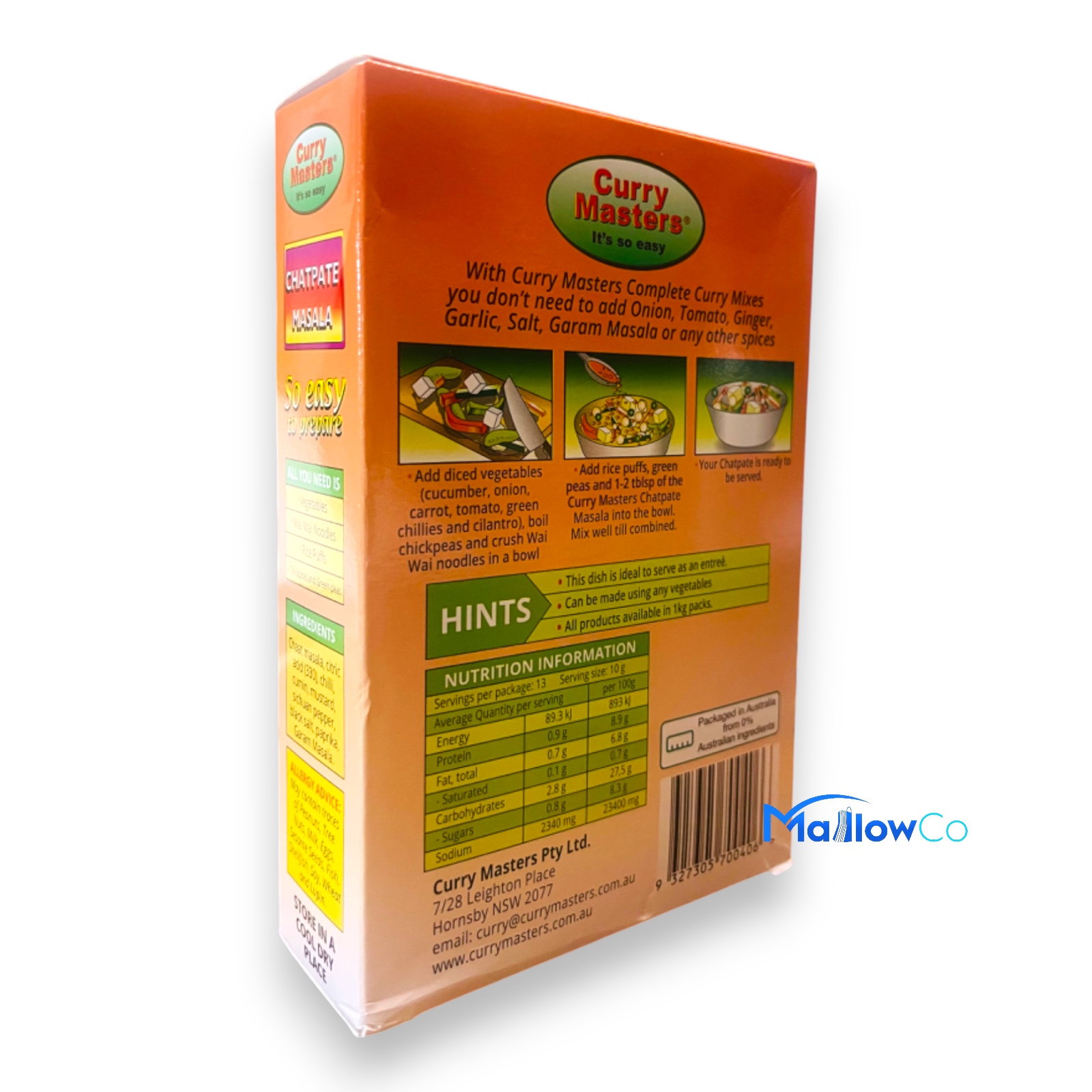 Curry Master Chatpate Masala - Spices & Premix 1pcs by Curry Master