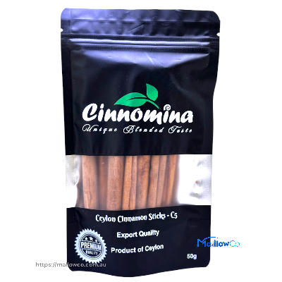 Cinnomina Ceylon Cinnamon Stick -C5 - Spices & Premix 50gm - Image 1