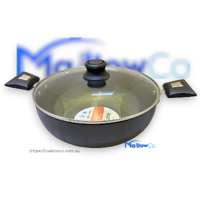 Kumar Kadai Hard Anodized Non Stick Glass Lid 3.25mm Thickness 26cm Diameter - Kitchen & Utensils 1pcs - Image 1