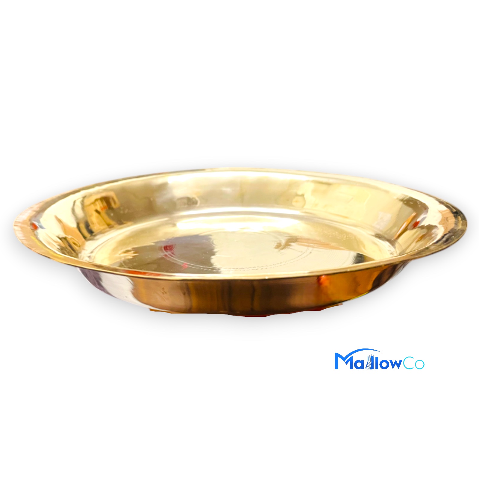 Brass Plate (Charesh Thal) Large and Medium - Kitchen & Utensils 12inch