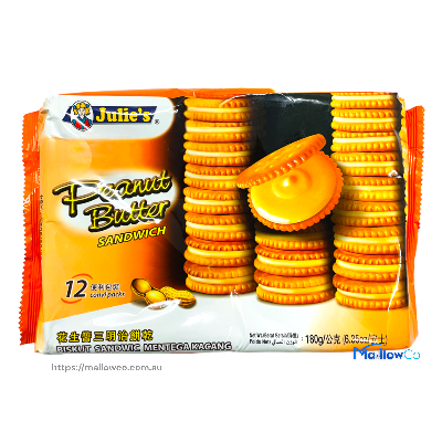 Julie's Peanut Butter Biscuit - Snacks & Biscuit 180gm - Image 1