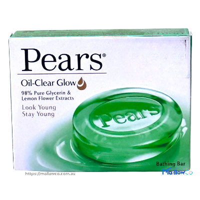 Pears Oil Clear Glow Bathing Soap 100gm - Cosmetics & Health 100gm by Pears
