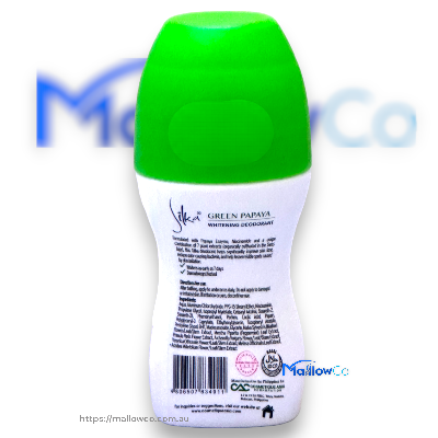Silka Green Papaya Whitening Deodorant 40ml - Cosmetics & Health 40ml - Image 2