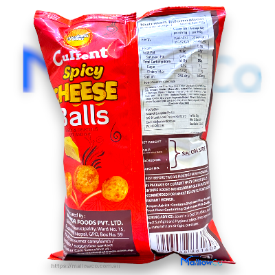 Current Spicy Cheese Balls - Snacks & Biscuit 80gm - Image 2