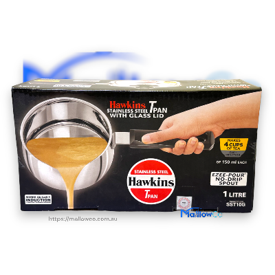 Hawkins Tea Pan  Induction Stainless steel with Glass Lid - Kitchen & Utensils 1ltr - Image 4