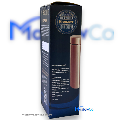 Bronzerr Copper Water Bottle Type 14 Dark Blue