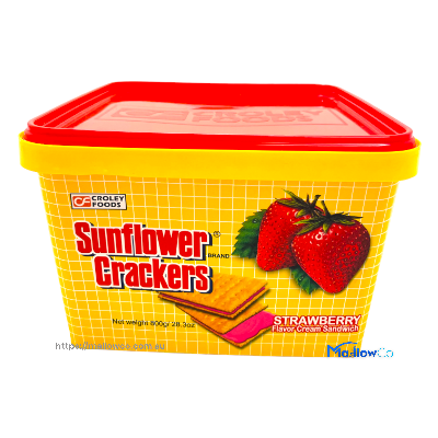 Croley Sunflower Crackers (Strawberry Flavor) - Snacks & Biscuit 800gm - Image 1