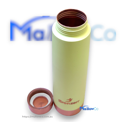 Bronzerr Copper Water Bottle Type 16 Light Green - Kitchen & Utensils 1ltr - Image 2