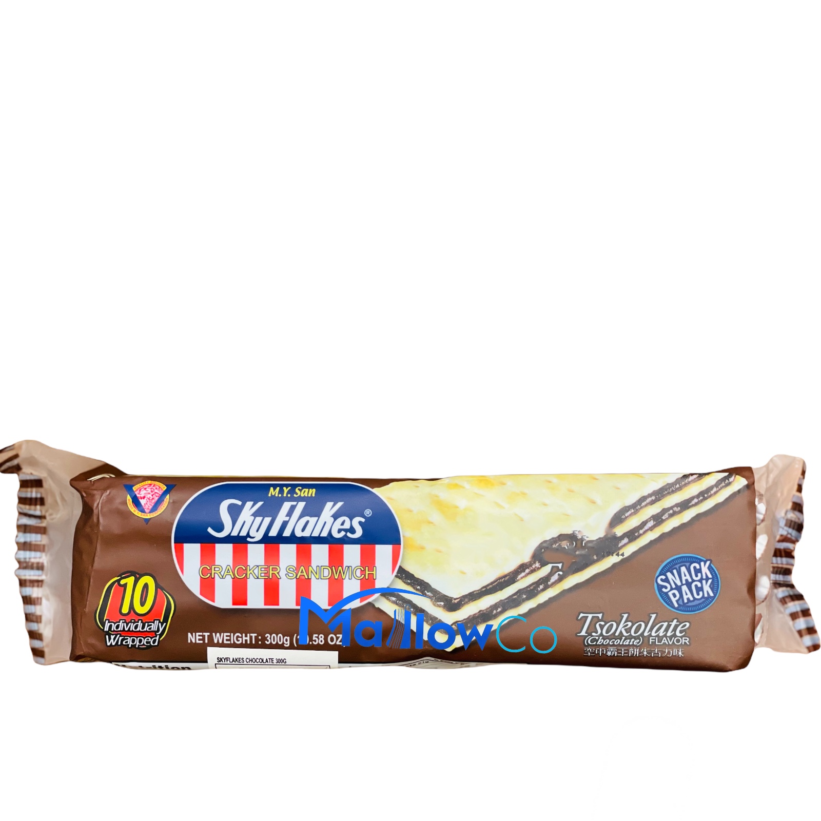 M.Y. San Sky flakes Chocolate  Crackers Sandwich - Snacks & Biscuit 300gm - Image 1