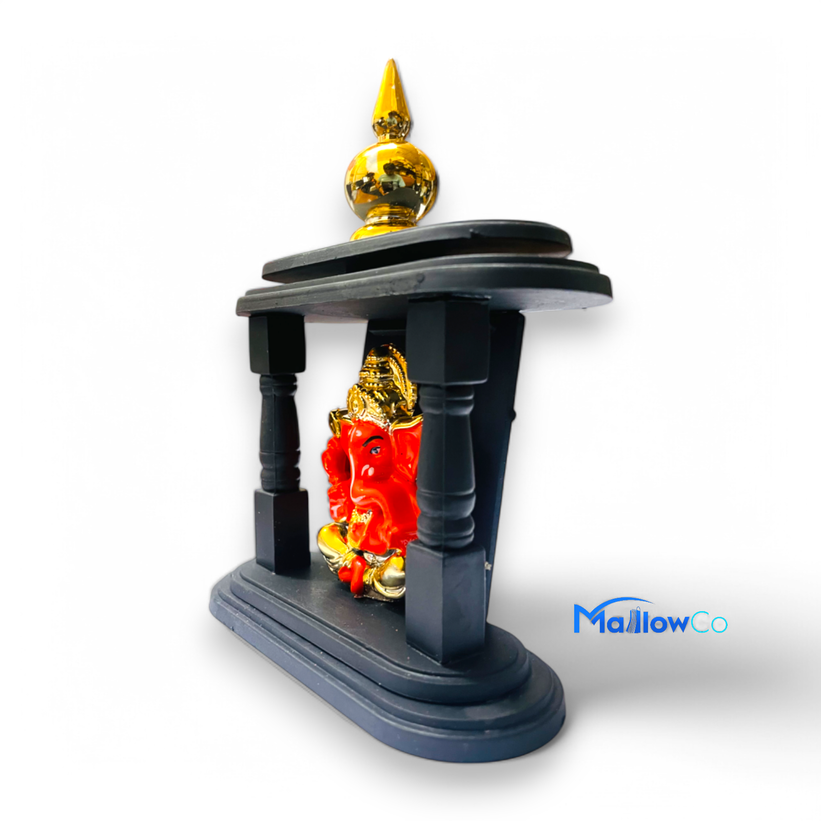 Small Bal Ganesh Statue with Temple 13 cm Height - Festive & Occasions 1pcs