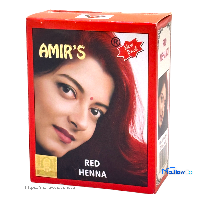 Amir Red Henna 10gm x 6 Pouches - Cosmetics & Health 1pcs - Image 1