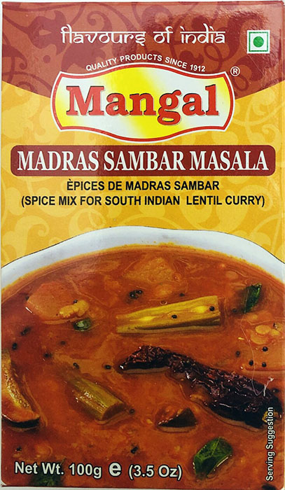 Mangal Madrash Sambar Masala - Spices & Premix 100gm by Mangal