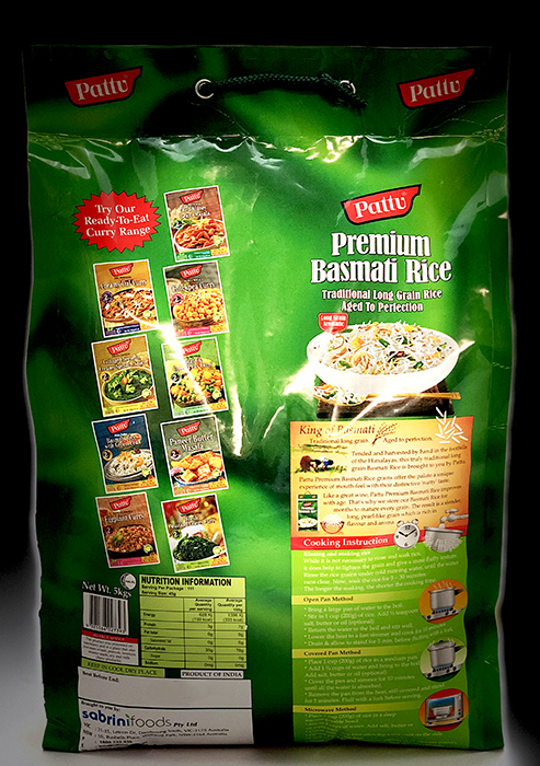 Basmati Rice Pattu Premium - Rice & Flour 5kg