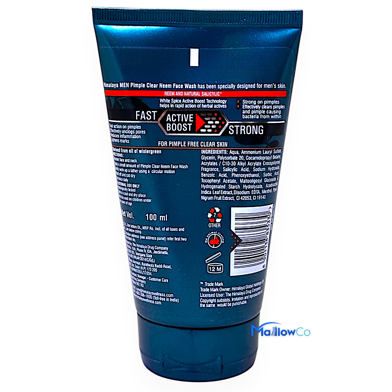Himalaya Men Pimple Clear Neem Face Wash - Cosmetics & Health 100ml by Himalaya - Image 2