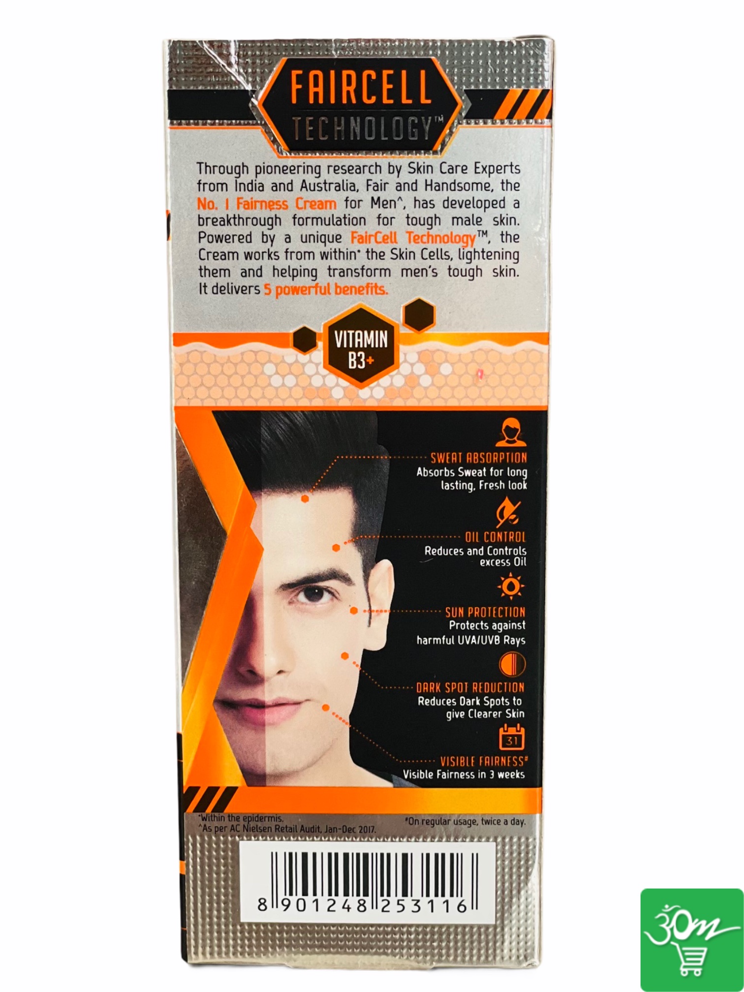 Fair & Lovely Men - Cosmetics & Health 50gm