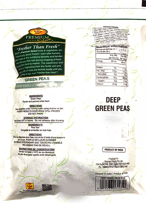 Frozen Green Peas - Frozen & Fridge Foods 300gm - Image 2