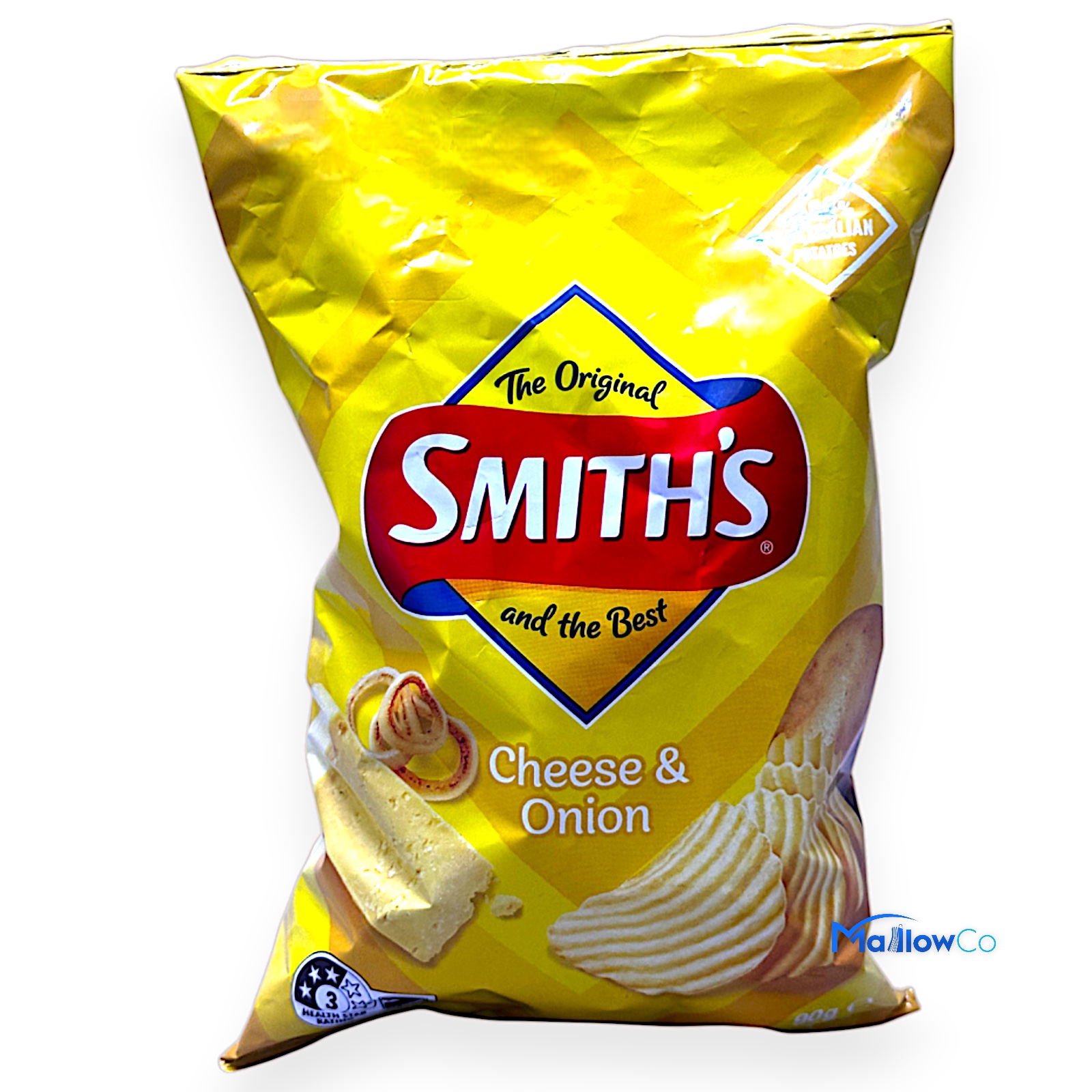 Smith Cheese & Onion Potato Chips - Snacks & Biscuit 90gm